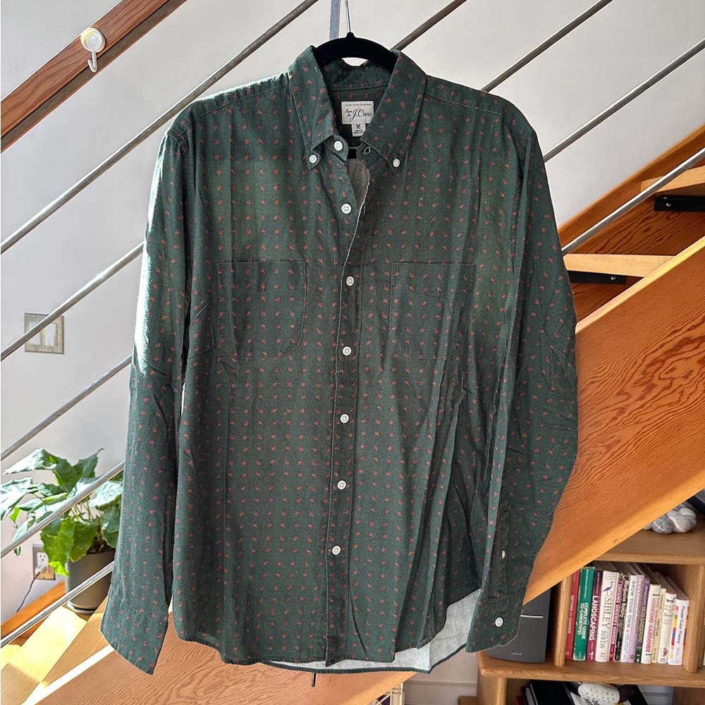 J.Crew Paisley Printed Oxford Shirt – Size Medium